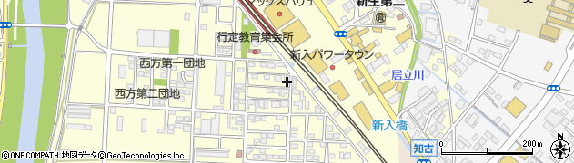 福岡県直方市下新入414周辺の地図