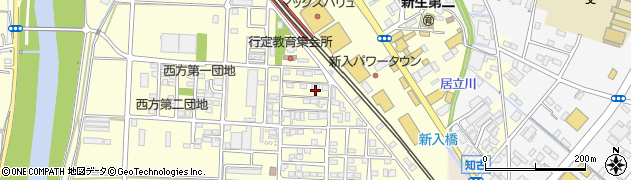 福岡県直方市下新入415周辺の地図