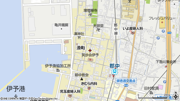 〒799-3115 愛媛県伊予市湊町の地図