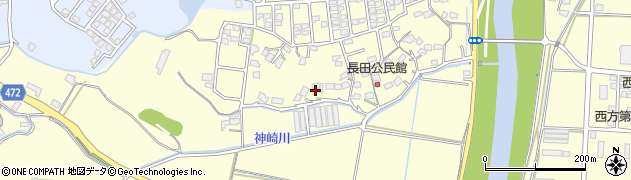 福岡県直方市下新入1383周辺の地図