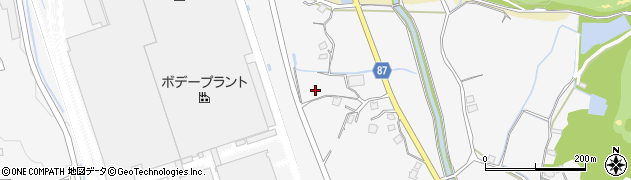 福岡県宮若市四郎丸周辺の地図