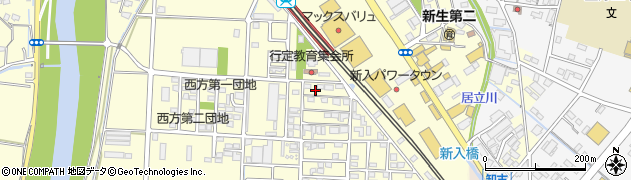 福岡県直方市下新入417周辺の地図