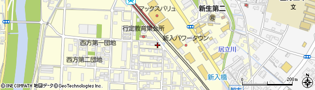福岡県直方市下新入588周辺の地図