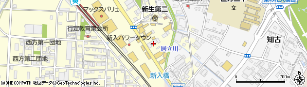 福岡県直方市下新入553-2周辺の地図