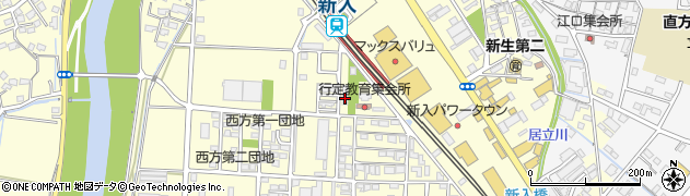 福岡県直方市下新入507周辺の地図