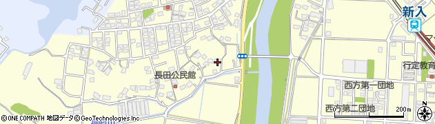 福岡県直方市下新入1361周辺の地図
