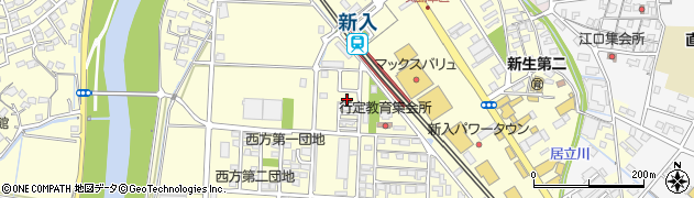 福岡県直方市下新入502周辺の地図