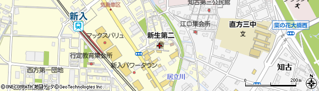 福岡県直方市下新入558周辺の地図