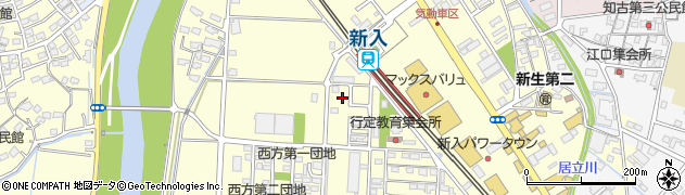 福岡県直方市下新入504周辺の地図