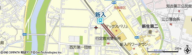 福岡県直方市下新入496周辺の地図