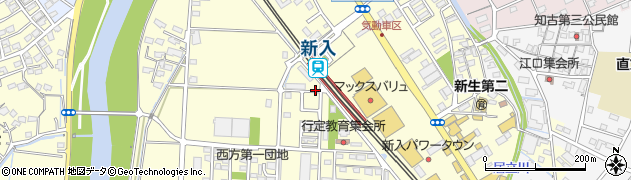 福岡県直方市下新入498周辺の地図