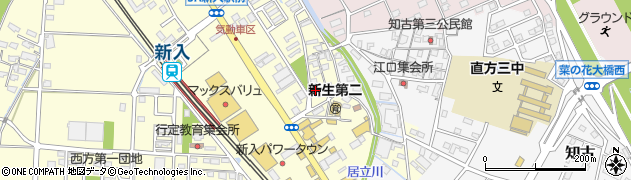 福岡県直方市下新入574周辺の地図