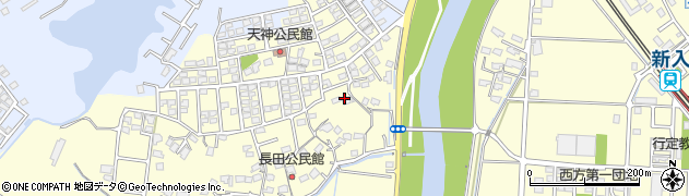 福岡県直方市下新入1291-1周辺の地図