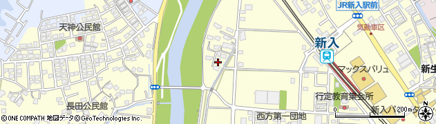 福岡県直方市下新入1168周辺の地図