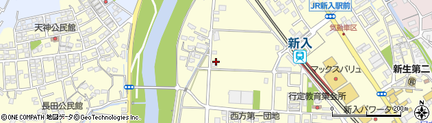 福岡県直方市下新入486周辺の地図