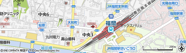 福岡銀行福間支店周辺の地図