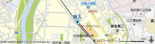 福岡県直方市下新入508周辺の地図