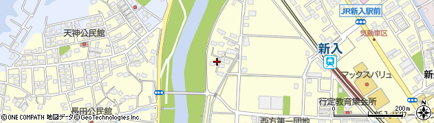 福岡県直方市下新入1166周辺の地図