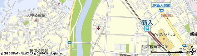 福岡県直方市下新入1167周辺の地図