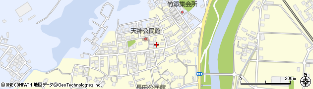 福岡県直方市下新入1305-3周辺の地図