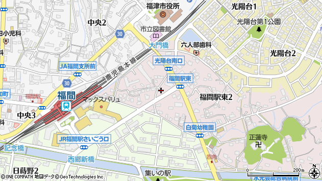 〒811-3208 福岡県福津市福間駅東の地図