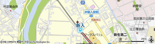 福岡県直方市下新入636周辺の地図