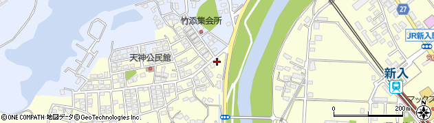 福岡県直方市下新入1261周辺の地図
