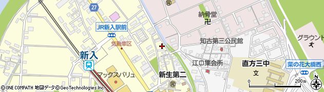 福岡県直方市下新入580周辺の地図