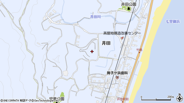 〒519-5711 三重県南牟婁郡紀宝町井田の地図