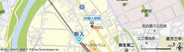 福岡県直方市下新入522周辺の地図