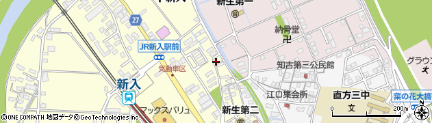 福岡県直方市下新入581周辺の地図