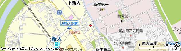 福岡県直方市下新入608周辺の地図