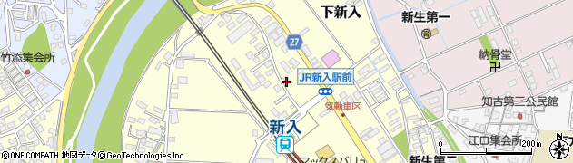 福岡県直方市下新入619周辺の地図