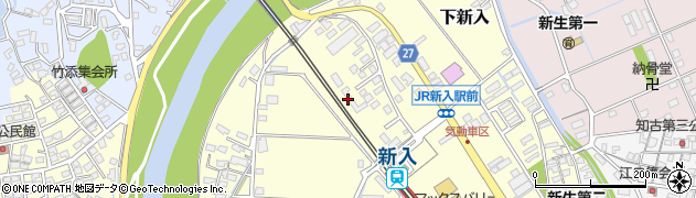 福岡県直方市下新入640周辺の地図