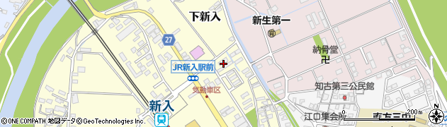 福岡県直方市下新入605周辺の地図