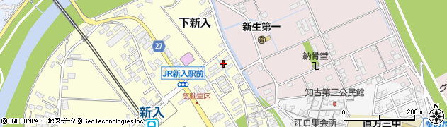 福岡県直方市下新入610周辺の地図