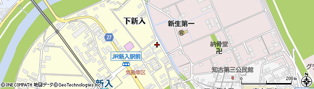 福岡県直方市下新入611周辺の地図
