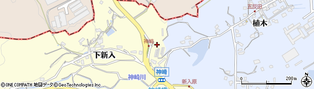 福岡県直方市下新入1841周辺の地図