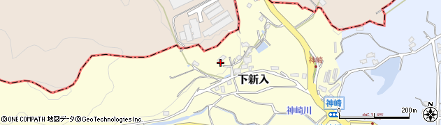 福岡県直方市下新入1879周辺の地図