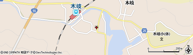 木岐郵便局周辺の地図
