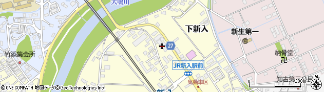 福岡県直方市下新入624周辺の地図