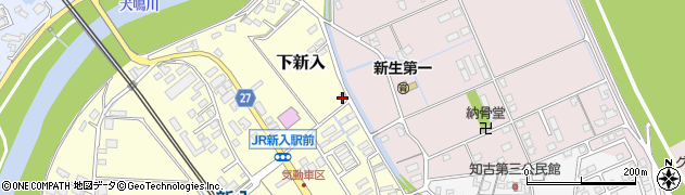 福岡県直方市下新入703周辺の地図