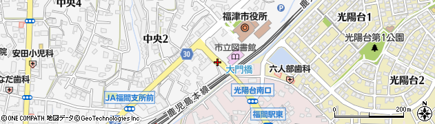 福津市役所前周辺の地図