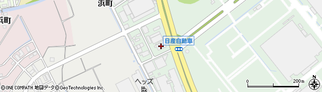 株式会社日産コーエー新浜作業場周辺の地図