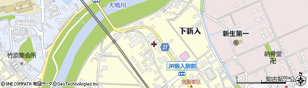 福岡県直方市下新入625-6周辺の地図