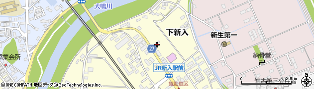 福岡県直方市下新入673周辺の地図