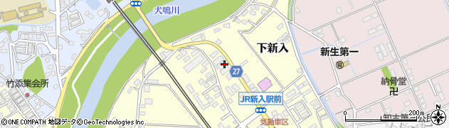 福岡県直方市下新入625周辺の地図