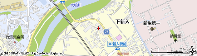 福岡県直方市下新入626周辺の地図