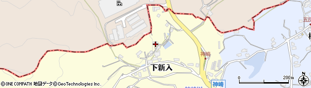福岡県直方市下新入1869周辺の地図