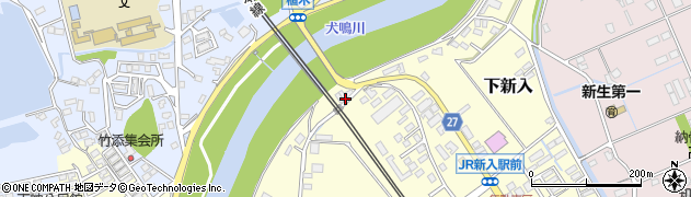 福岡県直方市下新入648周辺の地図